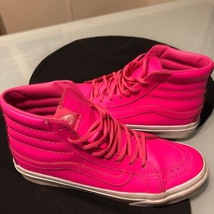 Pink Leather Vans